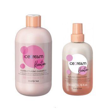 Подарочный набор для волос Inebrya Keratin (шампунь 300 мл + двухфазный кондиционер 200 мл) 2828417848 фото
