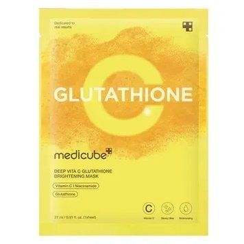 Тканевая маска с витамином С и глутатионом Medicube Deep Vita C Glutatihione Brightening Mask 1 шт 3078704237 фото