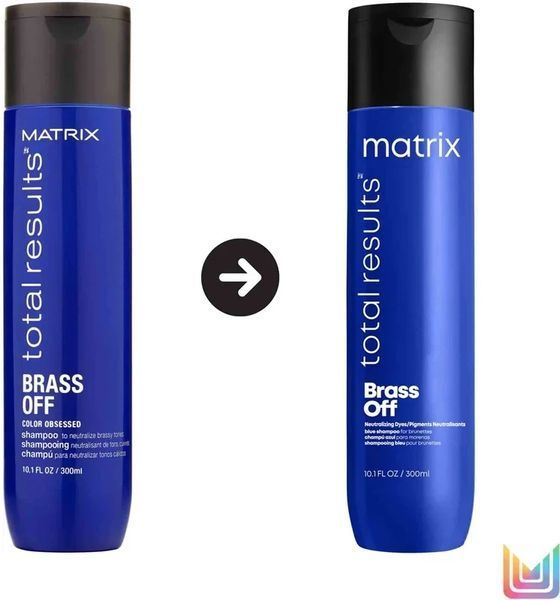 Шампунь для нейтралізації небажаних мідних напівтонів Matrix Total Results Brass Off Shampoo 300 мл 1774520372 фото