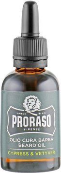 Олія для бороди Proraso Beard Oil Cypress & Vetyver 30 мл 1776680648 фото