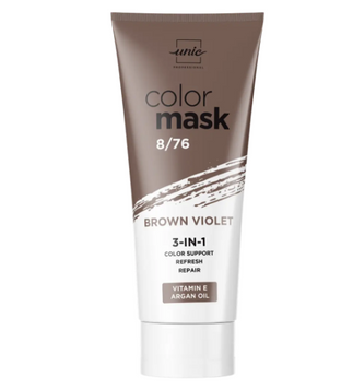 Тонирующая маска для волос Unic Color Mask 8/76 Коричнево-Фиолетовый 250 мл 2579524154 фото
