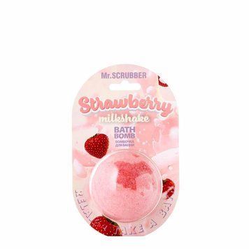 Бомбочка для ванни Mr.Scrubber Strawberry Milkshake 200 г 2937991774 фото