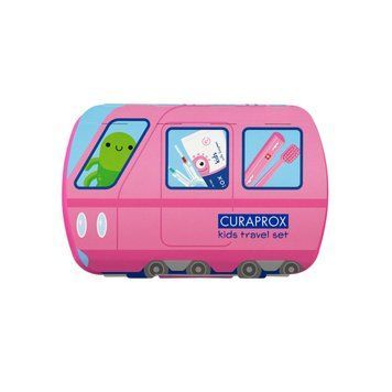 Дорожный набор Curaprox Kids Розовый (Зубная щетка Kids, детская зубная паста 10мл, ершики-2 шт.) 2712850998 фото