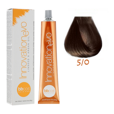 5/0 Крем-краска для волос BBCOS Innovation Evо каштановый светлый 100 мл 5/0E фото