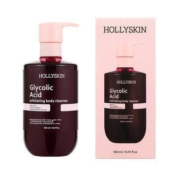 Відлущувальний гель для тіла з гліколевою кислотою й кленовим соком Hollyskin Glycolic Acid 500 мл 3028354612 фото