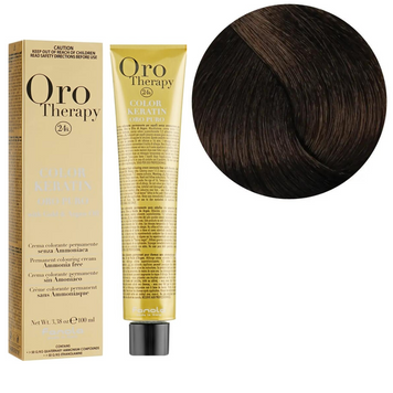 6.14 Крем-фарба Keratin Oro Puro Fanola 100 мл 1557197329 фото