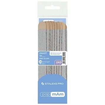Змінні файли papmAm на дерев'яній основі Staleks Pro Smart 22 240 грит 10 шт DWC-22-240 DWC-22-240 фото
