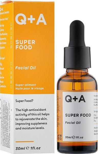 Мультивитаминное масло Q+A Super Food Facial Oil 30 мл 1735680908 фото