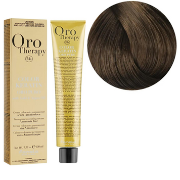 6.00 Крем-фарба Keratin Oro Puro Fanola 100 мл 1557197332 фото