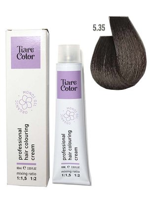 5.35 Крем-фарба для волосся Tiare Color Hair Colouring Cream 60 мл 1557214239 фото