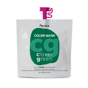 Тонирующая маска для питания и увлажнения Зеленый Клевер Fanola Color Mask Clover Green 30 мл 1557228872 фото