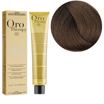 6.0 Крем-фарба Keratin Oro Puro Fanola 100 мл 1557197333 фото