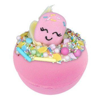 Бомбочка для ванни рожеве морозиво з посмішкою Bomb Cosmetics Ice Dream A8 фото