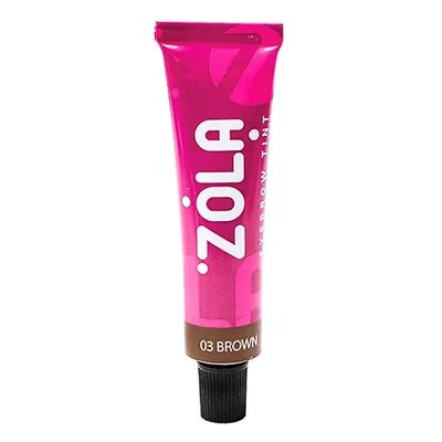 Фарба для брів з колагеном Zola Eyebrow Tint With Collagen Brown 03 15 мл 04903-2 фото
