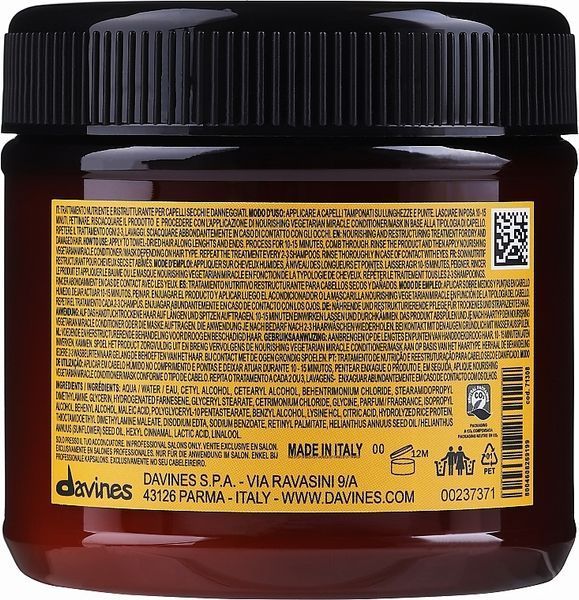 Маска для восстановления поврежденных волос Davines Nourishing Hair Building Pak 250 мл 71308 фото