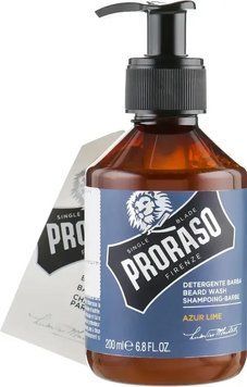 Шампунь для бороди Proraso Beard Shampoo Azur Lime 200 мл 1776680656 фото
