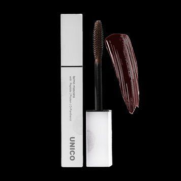 Термотуш для вій з пептидами коричнева Unico Thermo Mascara Brown 10 г 3196078744 фото