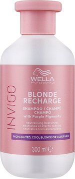 Шампунь для холодних відтінків блонд Wella Professionals Invigo Blonde Recharge 300 мл 2141910814 фото