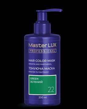 Маска тонуюча для волосся Master LUX professional Яскраво-Зелений 200 мл 2661155076 фото