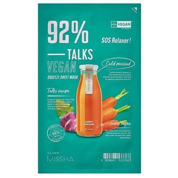 Тканевая маска Missha Talks Vegan Squeeze Sheet Mask SOS Relaxer 27 г 1942385496 фото