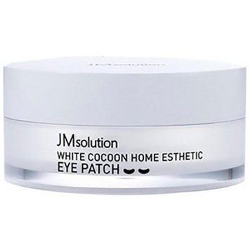 Гидрогелевые патчи с протеинами шелкопряда и жемчугом JMsolution White Cocoon Home Esthetic Eye Patch 60 шт 2106787656 фото