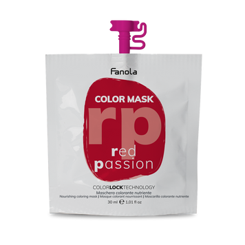 Тонирующая маска для питания и увлажнения Красная Страсть Fanola Color Mask Red Passion 30 мл 1557228877 фото