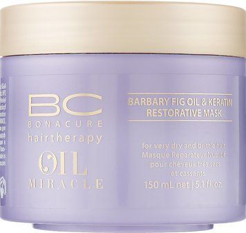 Восстанавливающая маска с кератином и маслом инжира Schwarzkopf Professional BC Oil Miracle 150 мл 2256335 фото