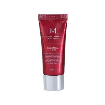 Зволожуючий BB-крем з гіалуроновою кислотою з SPF 42 Missha Perfect Cover BB Cream 20 мл тон 21 464266 фото