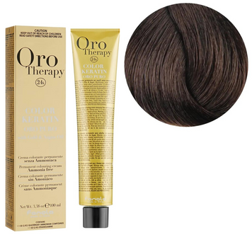 5.14 Крем-фарба Keratin Oro Puro Fanola 100 мл 1557197339 фото