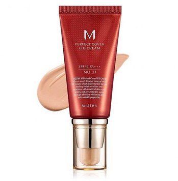 Зволожуючий BB-крем з гіалуроновою кислотою з SPF 42 Missha Perfect Cover BB Cream 50 мл тон 21 464506 фото
