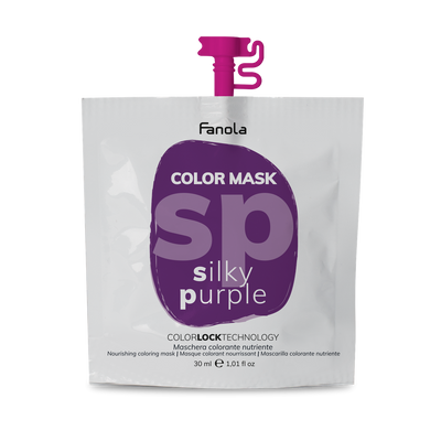 Тонирующая маска для питания и увлажнения Шелковый Фиолет Fanola Color Mask Silky Purple 30 мл 1557228879 фото