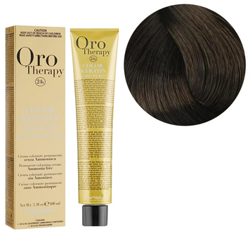 5.00 Крем-фарба Keratin Oro Puro Fanola 100 мл 1557197341 фото
