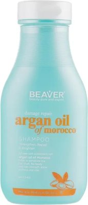 Восстанавливающий шампунь для поврежденных волос с аргановым маслом Beaver Shampoo Argan Oil 60 мл 220137302 фото