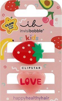 Заколка для волосся Invisibobble Clipstar Glow Kids Frutti Strawberry 2581838486 фото