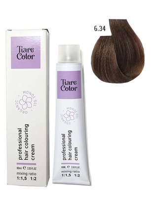 6.34 Крем-фарба для волосся Tiare Color Hair Colouring Cream 60 мл 1557214249 фото