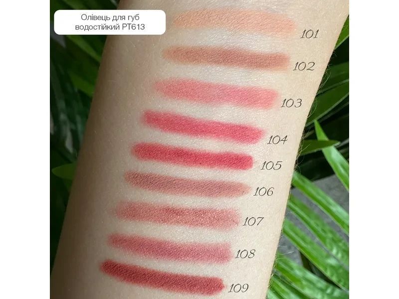 Олівець для губ водостійкий TopFace Waterproof Lipliner 106 1,14 г 2338060751 фото