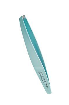 Пинцет для бровей Staleks Pro Expert 64 Type 4 голубой TE-64/4 TE-64/4 фото