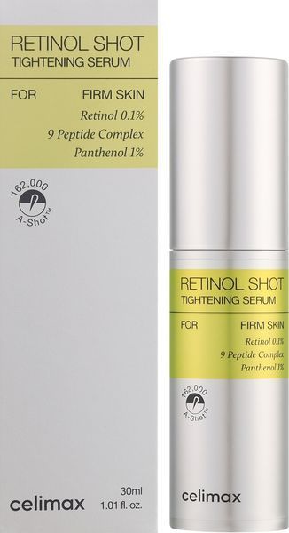 Сыворотка с ретинолом 0.1% и пептидами Celimax The Vita-A Retinol Shot Tightening Serum 30 мл 2931653624 фото