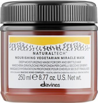 Маска зволожувальна для сухого та ламкого волосся Davines Nourishing Vegetarian Miracle Mask 250 мл 71304 фото