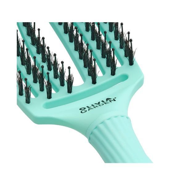 Щітка Olivia Garden Fingerbrush Care Iconic Boar & Nylon Mint M 2742891846 фото