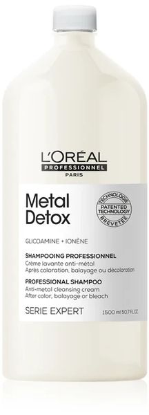 Шампунь против металлических накоплений в волосах после окрашивания L'Oréal Metal Detox Shampoo 1500 мл 1932906622 фото