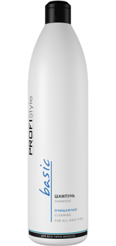 Шампунь очищаючий для всіх типів волосся Profi Style Basic 1000 мл 19 фото