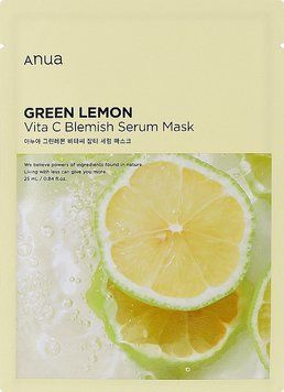 Освітлююча тканинна маска з вітаміном С Anua Green Lemon Vita C Blemish Serum Mask 1 шт 2816520373 фото