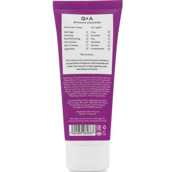 Зволожуючий крем з амінокислотами без вмісту олії Q+A Amino Acid Oil Free Moistuiriser 75 мл 1993166156 фото
