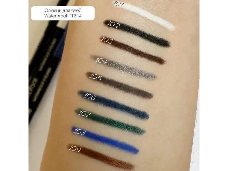 Олівець для очей водостійкий TopFace Waterproof Eyeliner 101 1,14 г 2338060762 фото