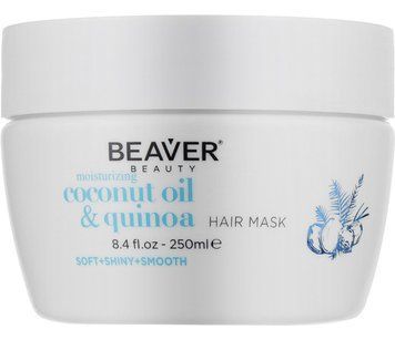 Зволожуюча маска для сухого і пористого волосся з кокосовою олією Beaver Mask Coconut Oil 250 мл 3486002 фото