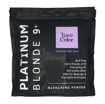 Отбеливающий порошок без банки Tiare Color Platinum Blonde 9+ 500 г 1586740661 фото