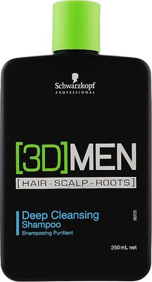 Шампунь мужской для глубокой очистки волос Schwarzkopf Professional [3D]MEN 250 мл 1853314 фото
