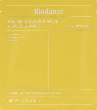 Гидрогелевая маска с ниацинамидом Biodance Radiant Vita Niacinamide Real Deep Mask 1 шт 2581836859 фото