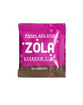 Фарба для брів з колагеном в саше Zola Eyebrow Tint With Collagen Graphite 05 5 мл 1960957663 фото